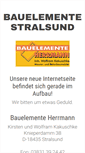 Mobile Screenshot of bauelemente-stralsund.de